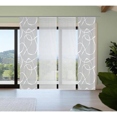 4056751541848 - Schiebegardine VISION S OPHELIA grau (hellgrau) B60cm H260cm Polyester Gardinen SchiebevorhangBambusoptikDigitaldruckSET 4056751541848 - Schiebegardine VISION S OPHELIA grau (hellgrau) B60cm H260cm Polyester Gardinen SchiebevorhangBambusoptikDigitaldruckSET