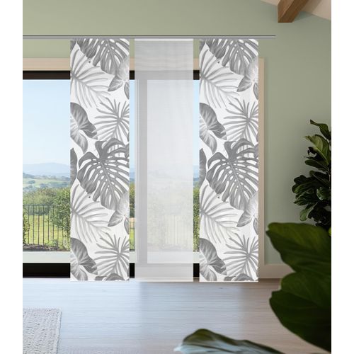 4056751541718 - Schiebegardine VISION S SANJA grau B60cm H260cm Polyester Gardinen SchiebevorhangBambusoptikDigitaldruckSET 4056751541718 - Schiebegardine VISION S SANJA grau B60cm H260cm Polyester Gardinen SchiebevorhangBambusoptikDigitaldruckSET