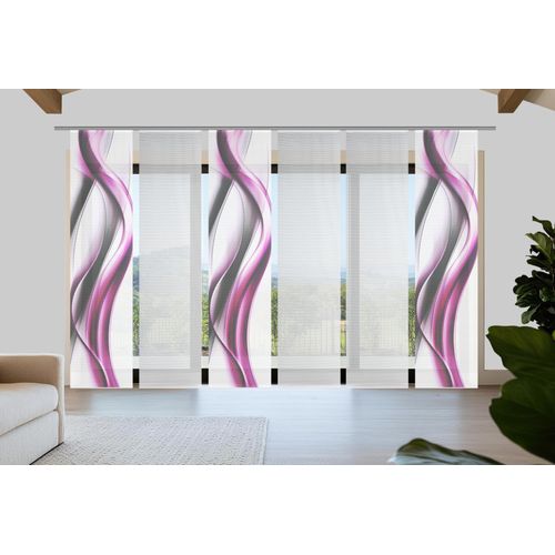 4056751541688 - Schiebegardine VISION S CARA pink B60cm H260cm Polyester Gardinen SchiebevorhangBambusoptikDigitaldruckSET