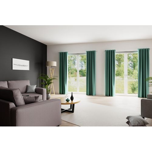 4043343595495 - Verdunkelungsvorhang Galdin Gr 1 grün (salbei) B140cm H245cm Obermaterial 100% Polyester Gardinen Fertigschal