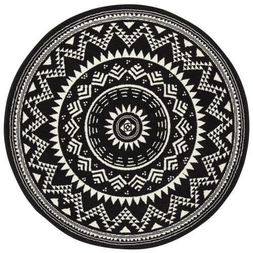 4255636648119 - NYVI Teppich Celebration - Für Fußbodenheizung geeignet Strapazierfähig Leicht zu reinigen FarbeSchwarz GrößeØ 200 cm 4255636648119 - NYVI Teppich Celebration - Für Fußbodenheizung geeignet Strapazierfähig Leicht zu reinigen FarbeSchwarz GrößeØ 200 cm