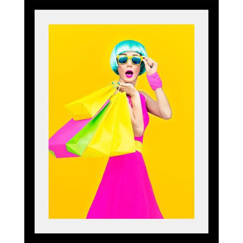 4049009111900 - Bild QUEENCE Frau bunt (farbe rahmen schwarz farbe bild(er) bunt) B50cm H70cm T3cm Acrylglas Holz Papier Bilder HD Premium Poster-Druck inkl Holzrahmen 4049009111900 - Bild QUEENCE Frau bunt (farbe rahmen schwarz farbe bild(er) bunt) B50cm H70cm T3cm Acrylglas Holz Papier Bilder HD Premium Poster-Druck inkl Holzrahmen