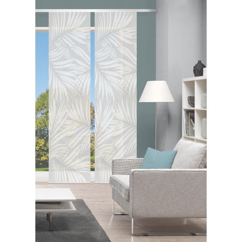 4056751515665 - Schiebegardine VISION PACEY Gr 1 grau (taupe) B60cm H260cm Polyester Gardinen SETSCHIEBEVORHANGBAMBUSDIGITALDRUCK