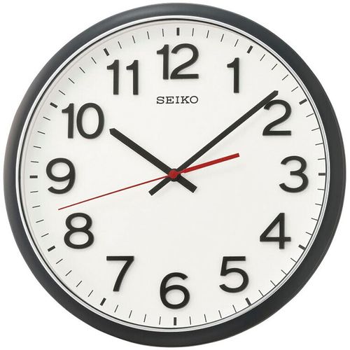 4517228835285 - Wanduhr SEIKO schwarz Wanduhren Ø 31cm Quarzuhr Wohnzimmer Esszimmer Arbeitszimmer Küche