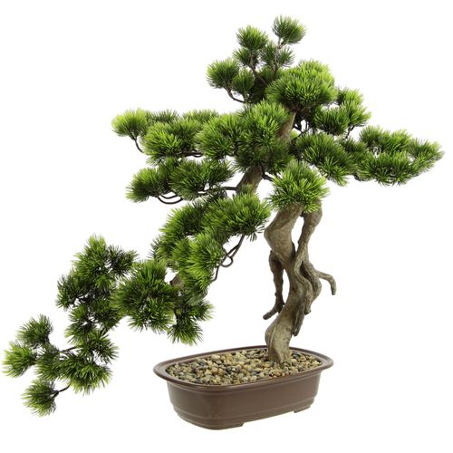 4019844795887 - Kunstpflanze IGEA Bonsai Baum in Schale Kunstpflanzen Gr B H L 48 cm x 58 cm x 30 cm 1 St grün Künstliche Zimmerpflanzen Exotische Bäume Zen Garten