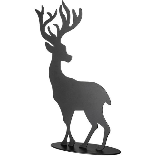 4042911511806 - Weihnachtsfigur FINK Hirsch JASPER schwarz B8cm H15cm T4cm Eisen Dekofiguren Weihnachtsdeko aus Eisen