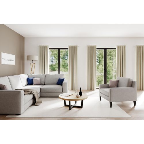 4043343549900 - Vorhang Velia Gardinen Gr 245 cm verdeckte Schlaufen 140 cm beige (ecru) Verdeckte Schlaufen