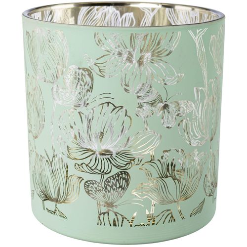 4064118358008 - Kerzenhalter CREATIV HOME Windlicht mint H15cm Ø15cm Kerzenhalter 4064118358008 - Kerzenhalter CREATIV HOME Windlicht mint H15cm Ø15cm Kerzenhalter