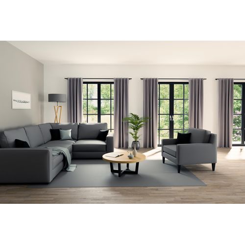 4043343679829 - Vorhang Sven Gr 1 grau B140cm H245cm Obermaterial 100% Polyester Gardinen Fertigschal