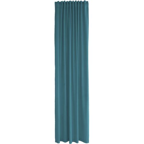 4043343549955 - Vorhang Velia Gardinen Gr 245 cm verdeckte Schlaufen 140 cm blau (petrol) Verdeckte Schlaufen