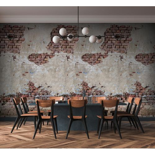 4051315602706 - LIVING WALLS Fototapete Steinwand Fototapete Tapeten Tapete Steinoptik Stein-Tapete Loft Industrial Used Look Gr B L 159 m x 28 m Rollen 1 St beige (beigebrauncreme) Fototapeten Steinoptik