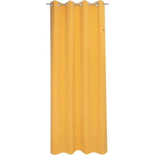 4005414467926 - Vorhang ESPRIT Harp Gr 1 gelb (senf gelb curry) B140cm H250cm Jacquard Polyester Gardinen im zeilosen unifarbenen Look