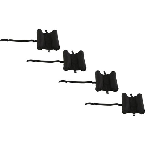 4055938415422 - Pavillon-Sandsäcke Universal schwarz Polyester Beschwerungsgewichte 4 Stk
