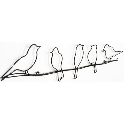 5011583095524 - Metallbild ART FOR THE HOME Metal Art - Vogel grau (farbe bild(er) grau) B60cm H12cm T1cm Ø6129cm Metall Bilder Metall Wandbild Deko Skulptur Vögel Dunkelgrau 125 x 60 cm