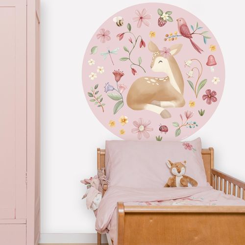 5011583669312 - Wandtattoo LITTLE DUTCH Wandsticker XL Fairy Garden (100x100cm) bunt (mehrfarbig) H100cm PVC Wandtattoos