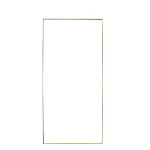 9010985092526 - Wandspiegel  Gold  Metall Glas Holzwerkstoff  rechteckig  100x200x25 cm  Reach Bsci  senkrecht und waagrecht montierbar
