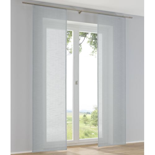 4016478984854 - Schiebegardine KUTTI Boston Schiebevorhang türkis B60cm H245cm Polyester Gardinen Schiebevorhang uni (1 St)