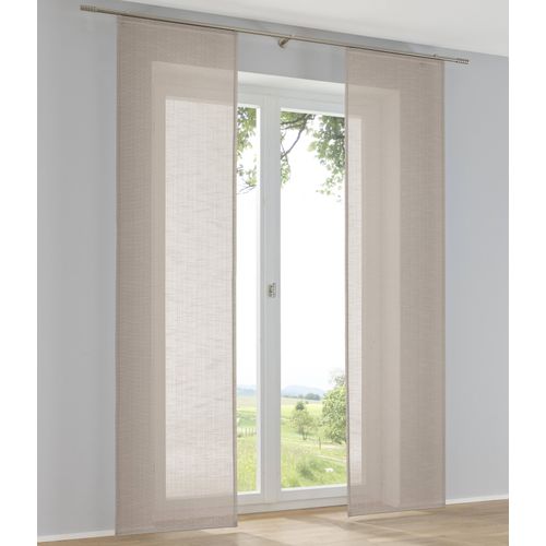 4016478984175 - Schiebegardine KUTTI Boston Schiebevorhang taupe B60cm H245cm Polyester Gardinen Schiebevorhang uni (1 St)