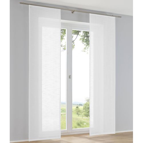 4016478984113 - Schiebegardine KUTTI Boston Schiebevorhang weiß B60cm H175cm Polyester Gardinen Schiebevorhang uni (1 St)