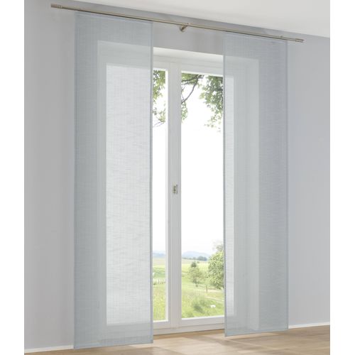 4016478984830 - Schiebegardine KUTTI Boston Schiebevorhang türkis B60cm H175cm Polyester Gardinen Schiebevorhang uni (1 St)