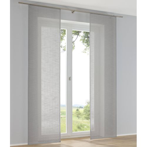 4016478984809 - Schiebegardine KUTTI Boston Schiebevorhang anthra B60cm H225cm Polyester Gardinen Schiebevorhang uni (1 St)