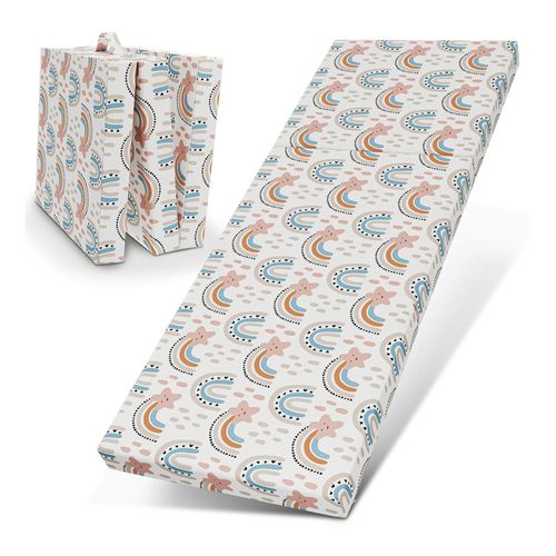 4260641681631 - ELONEO Klappmatratze 65x195x9 cm Regenbogen 4260641681631 - ELONEO Klappmatratze 65x195x9 cm Regenbogen