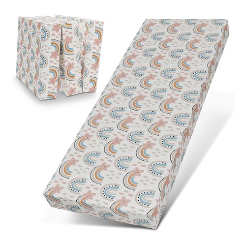 4260641681648 - ELONEO Klappmatratze Gästematratze faltbar 90x195x15 cm Regenbogen 4260641681648 - ELONEO Klappmatratze Gästematratze faltbar 90x195x15 cm Regenbogen