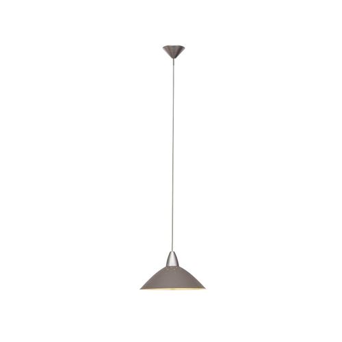 4004353020285 - BRILLIANT Lampe Logo Pendelleuchte 35cm titan 1x A60 E27 60W geeignet für Normallampen (nicht enthalten) In der Höhe einstellbar   Kabel kürzbar