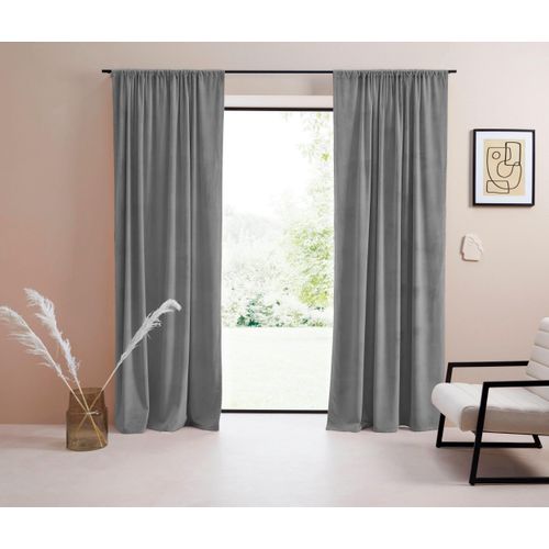 4068222006091 - Vorhang Samt Ladina Gr 2 grau B140cm H175cm Polyester Polyester LEGER HOME BY LENA GERCKE Gardinen blickdicht gewebt verschiedene Größen 1 Stück Bestseller 4068222006091 - Vorhang Samt Ladina Gr 2 grau B140cm H175cm Polyester Polyester LEGER HOME BY LENA GERCKE Gardinen blickdicht gewebt verschiedene Größen 1 Stück Bestseller