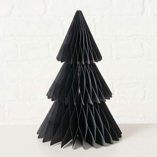 4066076552337 - Boltze Home Dekobaum  Schwarz  Papier  30 cm  Dekoration Weihnachtsdekoration