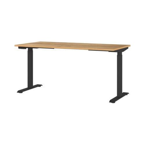 4005949790858 - Schreibtisch Boston elektrisch höhenverstellbar Rechteck T-Fuß Memory-USB-Panel B 1600 x T 800 x H 720-1200 mm Navarra-Eiche schwarz