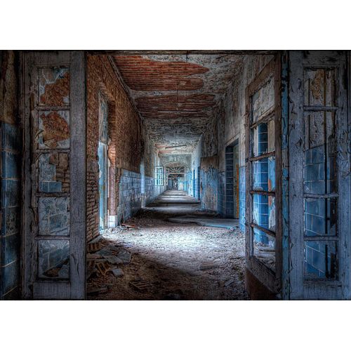 8714597557541 - Deco-Panel REINDERS Vergessene Orte Bilder Gr B H 100 cm x 140 cm Querformat braun (braun blau) Kunstdrucke Bilder