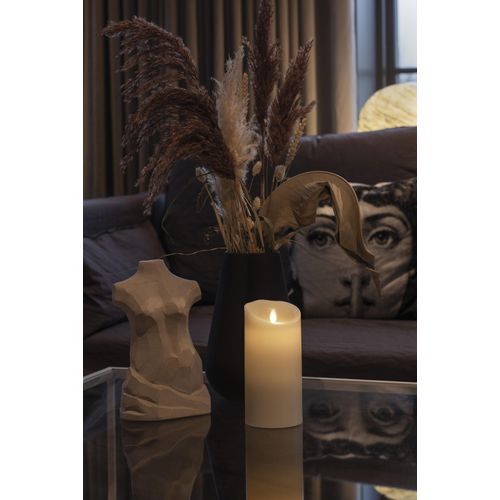 7318306131155 - LED-Kerze KONSTSMIDE beige (cremeweiß) B88cm H177cm T88cm Ø88cm Kerzen LED Echtwachskerze cremeweiß mit 3D Flamme und geschmolzener Kante