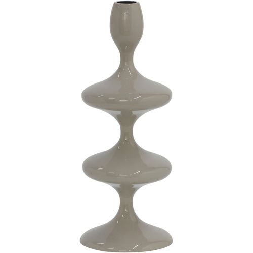 4251820319254 - Kerzenhalter MIRRORS AND MORE LAUREEN warm grau B11cm H28cm Metall Kerzenhalter Außergewöhnliche moderne Form 4251820319254 - Kerzenhalter MIRRORS AND MORE LAUREEN warm grau B11cm H28cm Metall Kerzenhalter Außergewöhnliche moderne Form