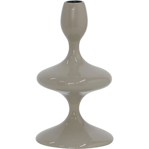 4251820319230 - Kerzenhalter MIRRORS AND MORE LAUREEN warm grau B11cm H195cm Metall Kerzenhalter Außergewöhnliche moderne Form