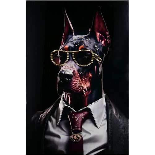 4251820319889 - Kunstdruck MIRRORS AND MORE BRUCE farbe bild(er) schwarz B60cm H90cm Kunststoff Bilder Mix aus Tierporträt und Modekunst