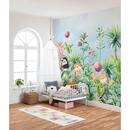 4055065390517 - Fototapete KOMAR Digitaldruck Vlies - First Day of School - Größe 300 x 250 cm bunt Rollen Vlies Tapeten Wohnzimmer Schlafzimmer