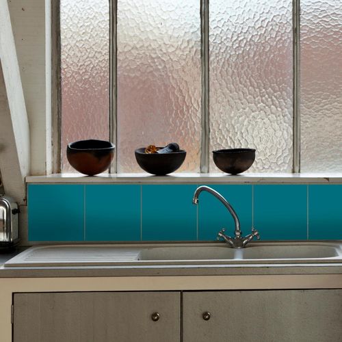 4049009044239 - Fliesenaufkleber QUEENCE Unifarben blau (türkis) B15cm H15cm T01cm Fliesenaufkleber Stickerfliesen selbstklebend Sticker 12er Set 4049009044239 - Fliesenaufkleber QUEENCE Unifarben blau (türkis) B15cm H15cm T01cm Fliesenaufkleber Stickerfliesen selbstklebend Sticker 12er Set