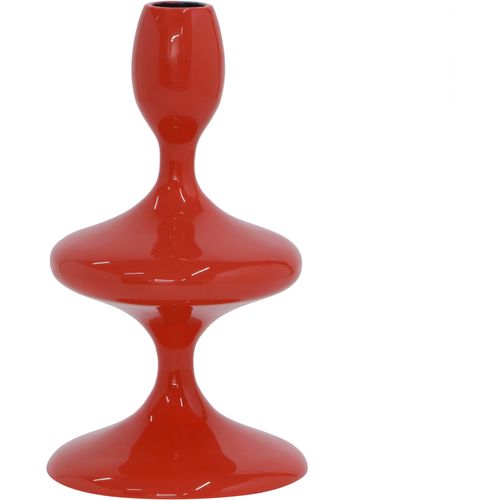 4251820319636 - Kerzenhalter MIRRORS AND MORE LAUREEN rot B11cm H195cm Metall Kerzenhalter Außergewöhnliche moderne Form