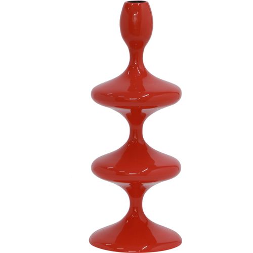 4251820319650 - Kerzenhalter MIRRORS AND MORE LAUREEN rot B11cm H28cm Metall Kerzenhalter Außergewöhnliche moderne Form 4251820319650 - Kerzenhalter MIRRORS AND MORE LAUREEN rot B11cm H28cm Metall Kerzenhalter Außergewöhnliche moderne Form