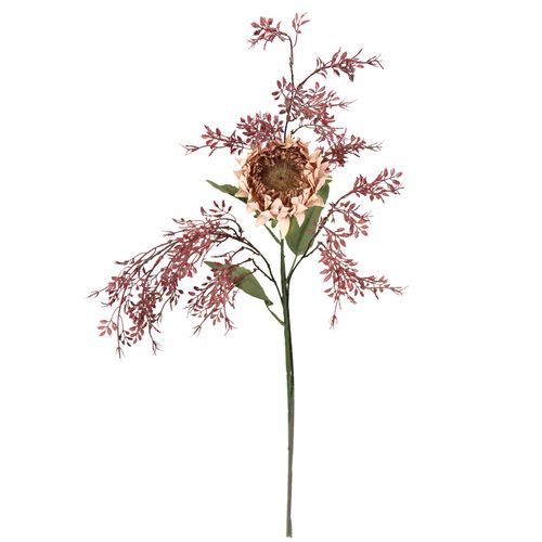 4019844825072 - Kunstblumenstrauß IGEA Kunstblumen Set Artischocke lila (mauve) B32cm H70cm L16cm Polyester Kunstpflanzen 2er Set Artischockenzweig mit Dekozweig 70cm Kunstpflanze Seidenblume