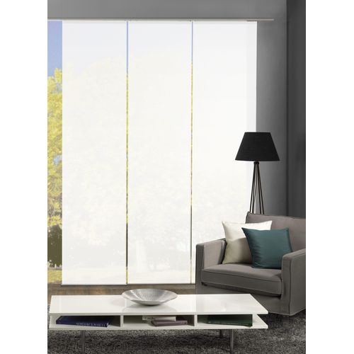 4011714131238 - Schiebegardine HOME WOHNIDEEN ROMA weiß B60cm H245cm Polyester Gardinen HxB 245x60 inkl Befestigungszubehör 4011714131238 - Schiebegardine HOME WOHNIDEEN ROMA weiß B60cm H245cm Polyester Gardinen HxB 245x60 inkl Befestigungszubehör